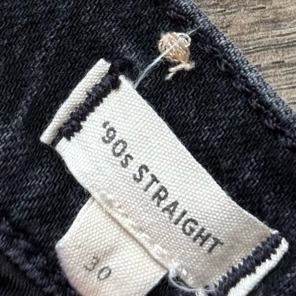 Madewell Faded Black High Rise 90s Straight Jeans Size 30 Women - Picture 5 of 15